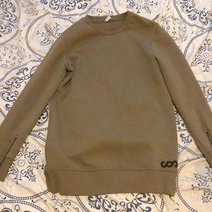 Military green sweater